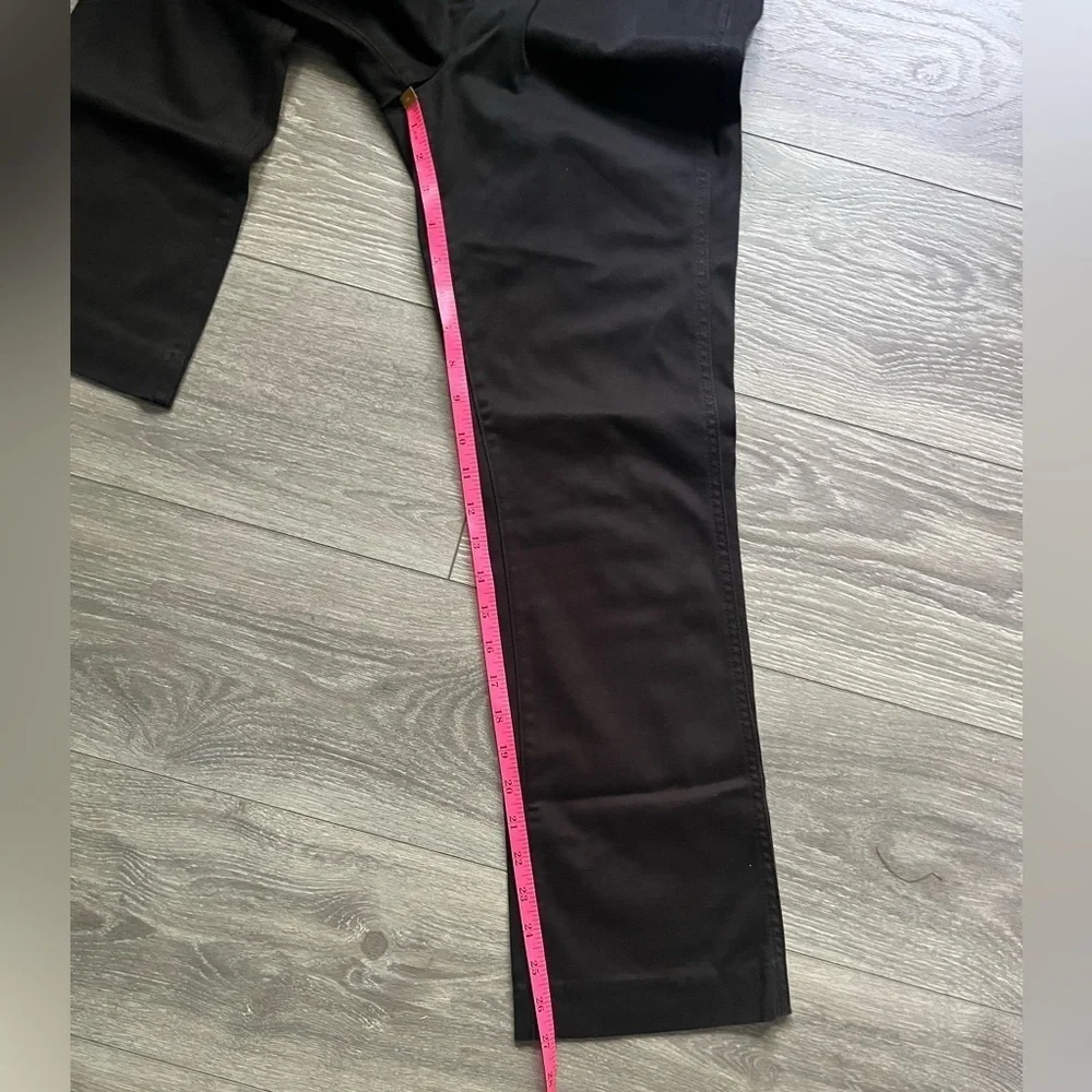 Lilly Pulitzer Black Pocket Side Zip Straight Career Professional Pants Size 6